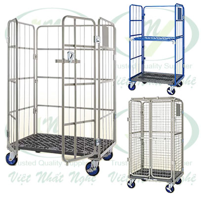 Steel trolley cage